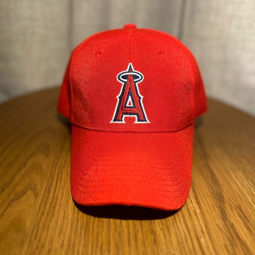 Los Angeles Angels MLB Sixth Man Promotions Red Baseball Cap Hat “A” Halo